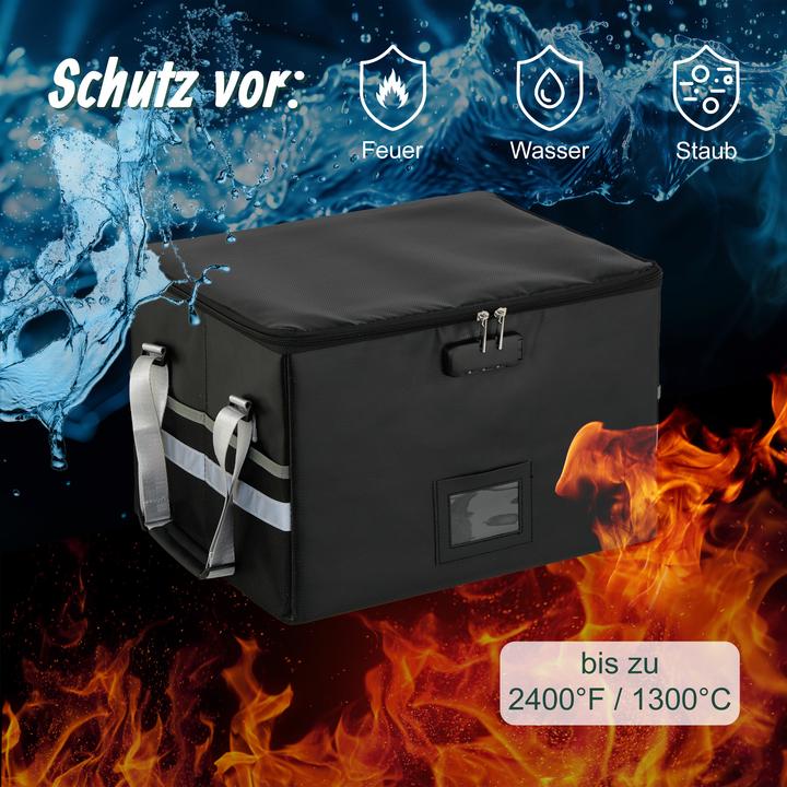 Actual product image Relaxdays Dokumententasche feuerfest & wasserdicht (DIN A4, 1 pcs.)