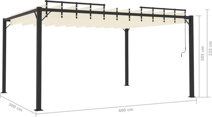 Image du produit vidaXL Gartenpavillon (300 cm, 300 cm)
