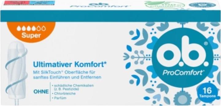Actual product image Johnson & Johnson o.b. ProComfort Super, 16 pcs TPN (16 x, Regular)