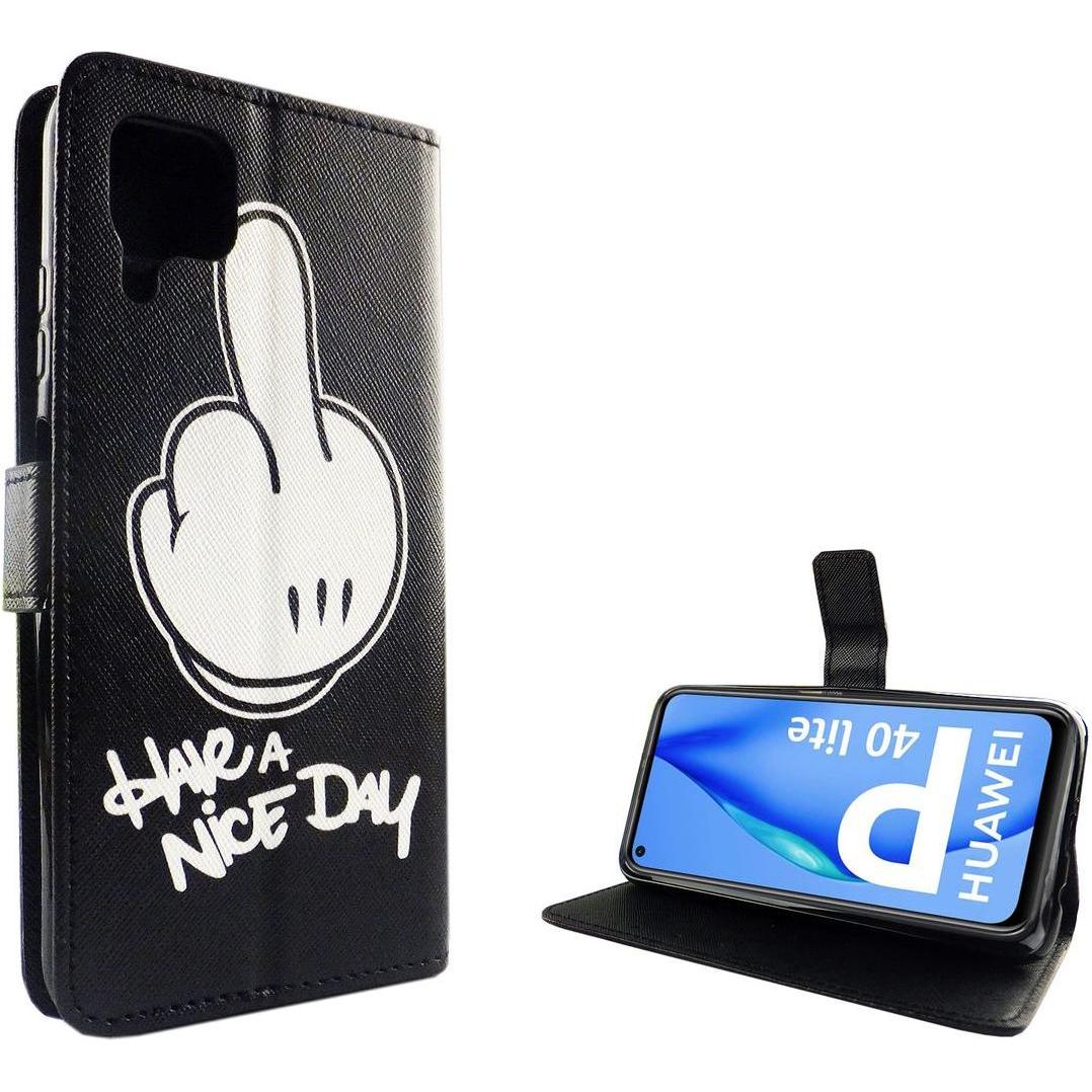 Thumbnail - König Design Hülle Handy Schutz für Huawei P40 Lite Case Cover Tasche Wallet Etui Handyhülle (Huawei P40 Lite), Smartpho...
