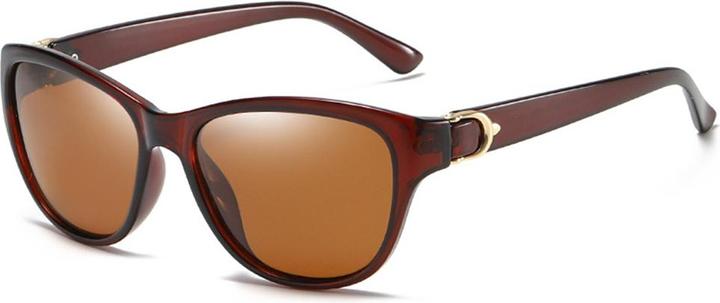 Actual product image Techsuit - Sunglasses Polarized (A572) - for Women with UV Protection, PC - Brown