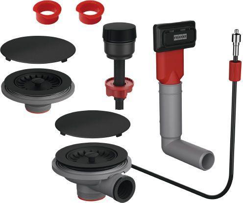 Franke Color Line Ablaufgarnitur mit Automatik-Stopper, 2 Kammern (Ablaufgarnitur)