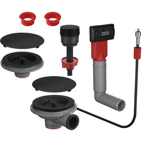 Franke, Sifone, Color Line Ablaufgarnitur mit Automatik-Stopper, 2 Kammern (Set di drenaggio)