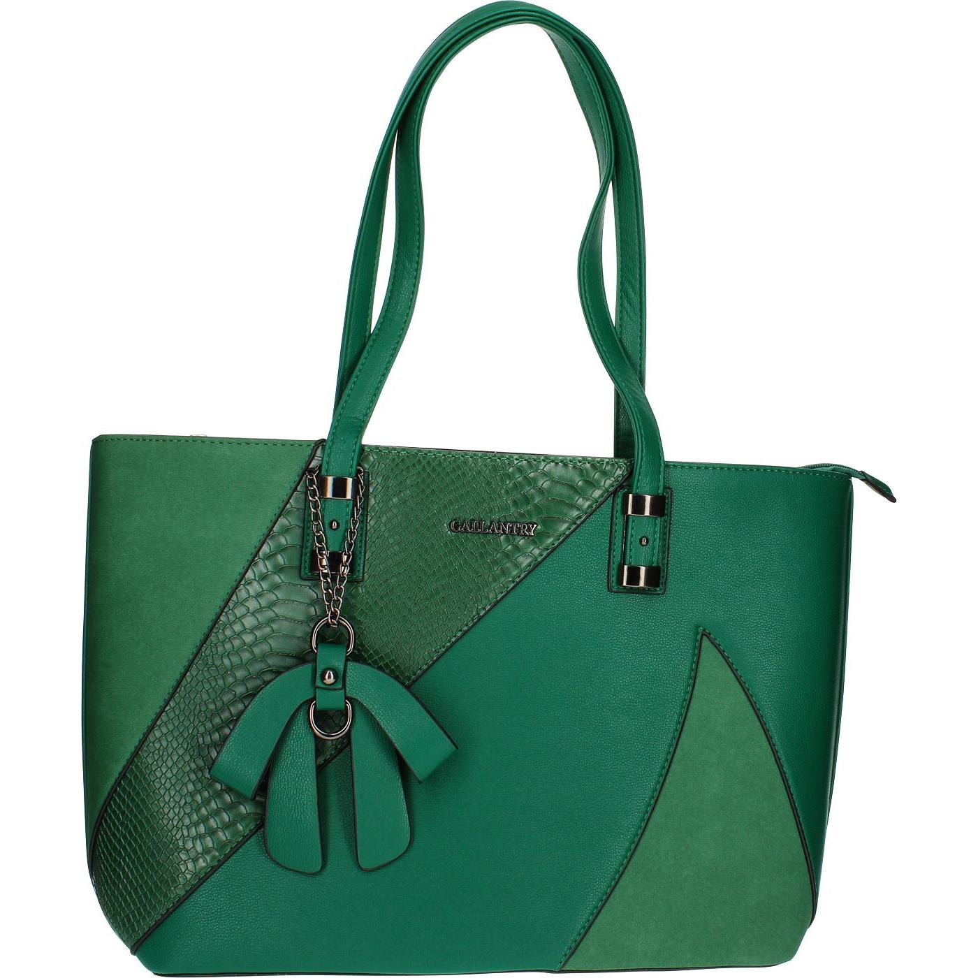 Gallantry, Tasche, Tragetasche mit Schlangendruck, Grün, (5 l)