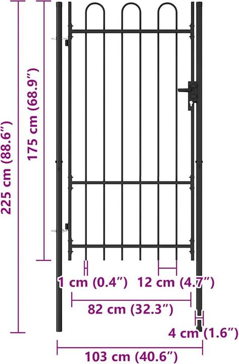 Produktbild vidaXL Zauntor