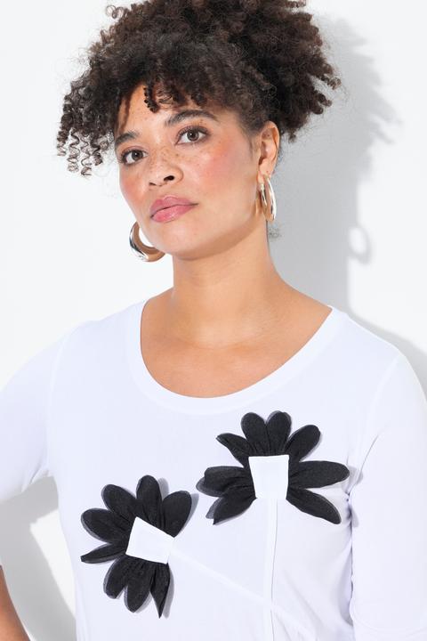 Produktbild Miamoda T-Shirt, A-Line, 3D-Blumen (42)