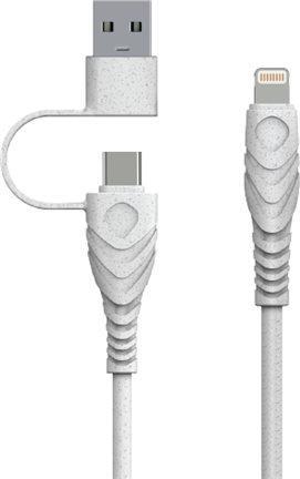 Produktbild BIOnd USB-C to Lightning&USB-A 3A 1.2M (1.20 m, USB 2.0)