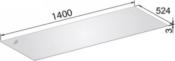 Produktbild Keuco Abdeckplatte EDITION 11 Crist.Gl 1416x3x524mm we sat