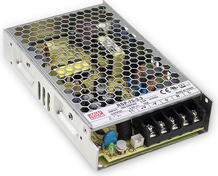 Actual product image MeanWell Power Supply Switch Mode 15V 75W