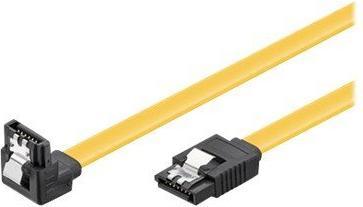 Produktbild Good Connections SATA 6 Gb/s Anschlusskabel mit Metallclip, gewinkelt, 0,50m, gelb, ®
