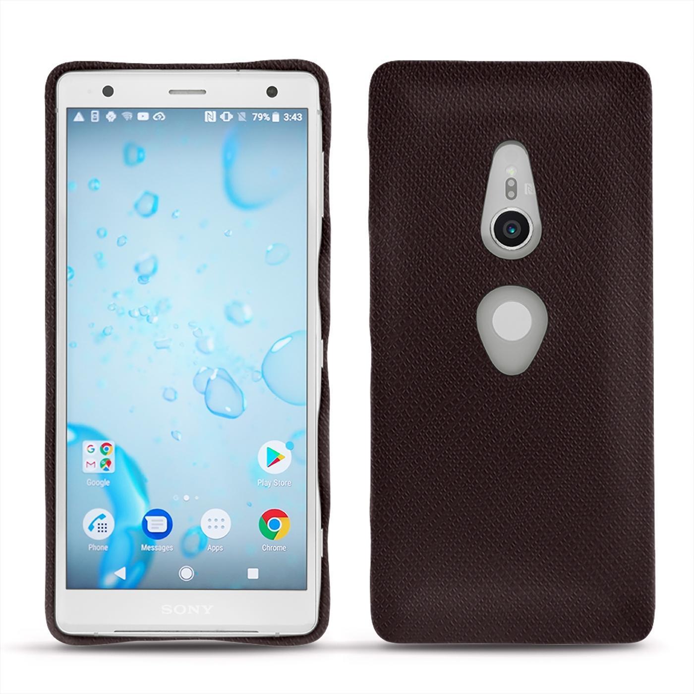 Thumbnail - Noreve Lederschutzhülle (Sony Xperia XZ2), Smartphone Hülle, Braun