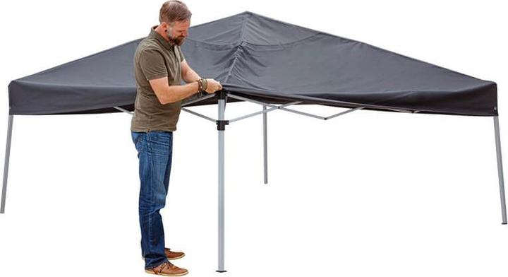 Keller Fahnen Blache für Faltpavillon 3x3m anthrazit 270 g/m2 (302 cm, 302 cm)