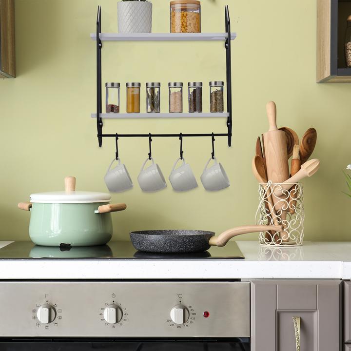 Immagine prodotto Relaxdays Scaffale a muro (45 x 14,5 x 50 cm)