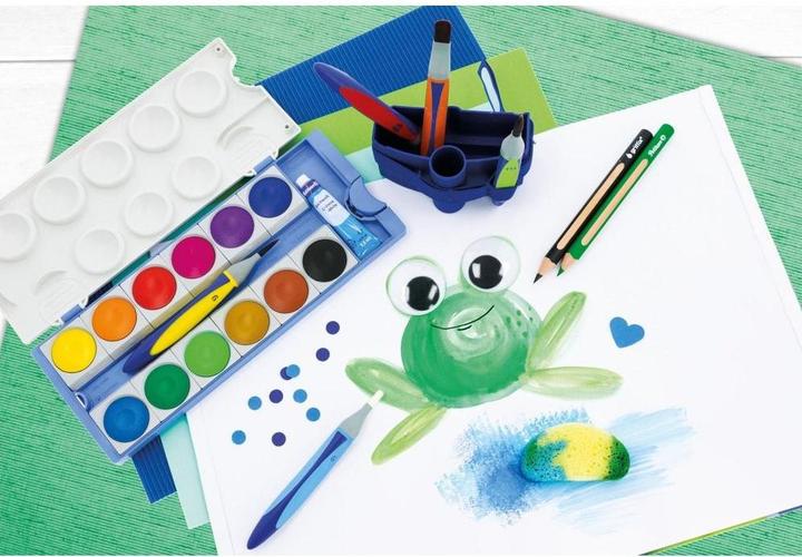 Image du produit Pelikan Encre fluorescente en boîte d'encre opaque Eco, 12 couleurs (Multicolore, 12 ml)