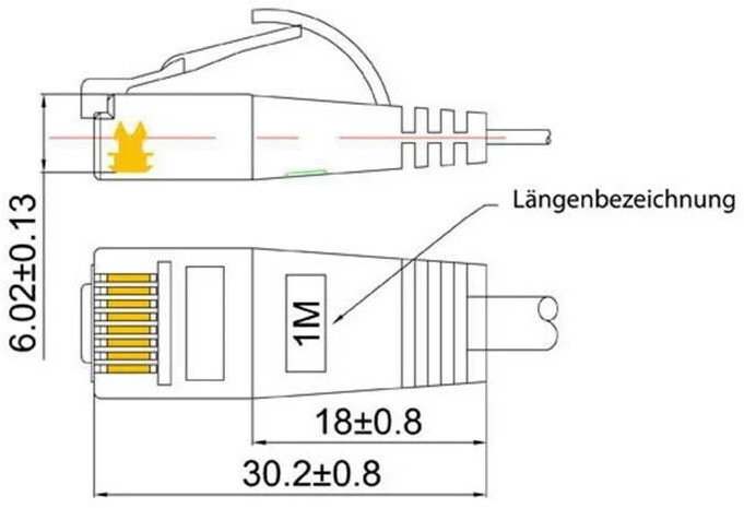 Actual product image Wirewin Network cable (UTP, CAT6, 5 m)