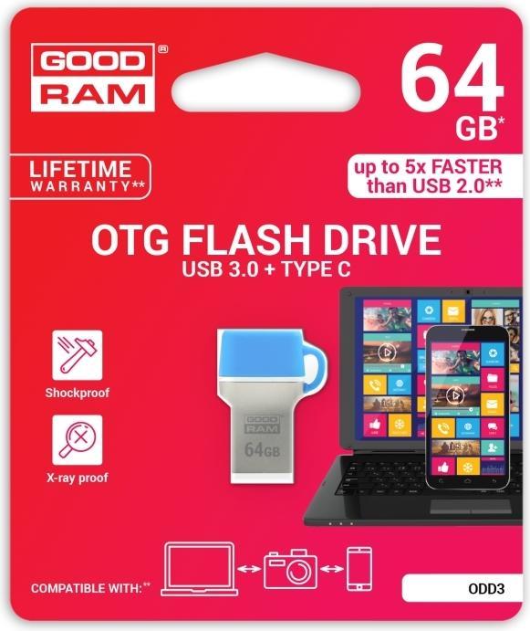 Produktbild Goodram 64GB USB 3.0 (64 GB, USB-C)