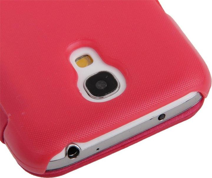 Actual product image König Design Mobile phone cover case for Samsung Galaxy S4 mini i9190 red brushed (Samsung Galaxy S4 mini)