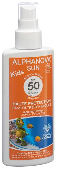 Actual product image Alphanova SUN Spray Kids bio SPF50 without nanoparticles (Sun spray, SPF 50, 157 g)