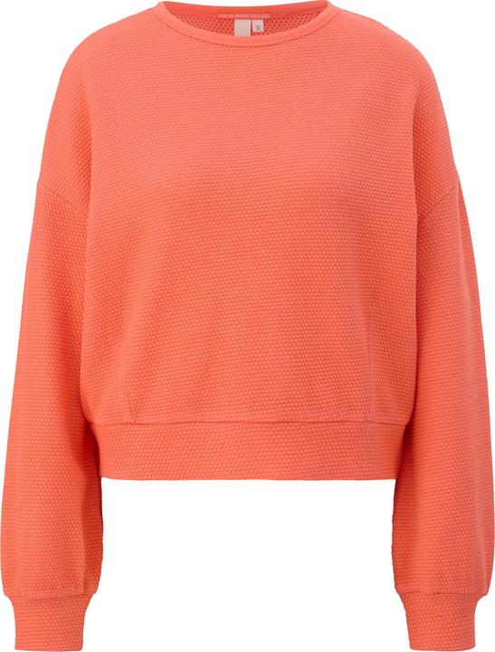 Produktbild s.Oliver Sweatshirt Shirt mit Waffelpiqué-Struktur (S)