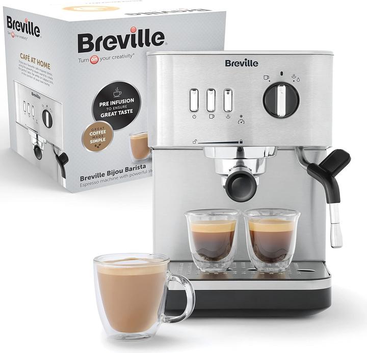 Actual product image Breville Automatic espresso machine with steam nozzle for cappuccino and latte