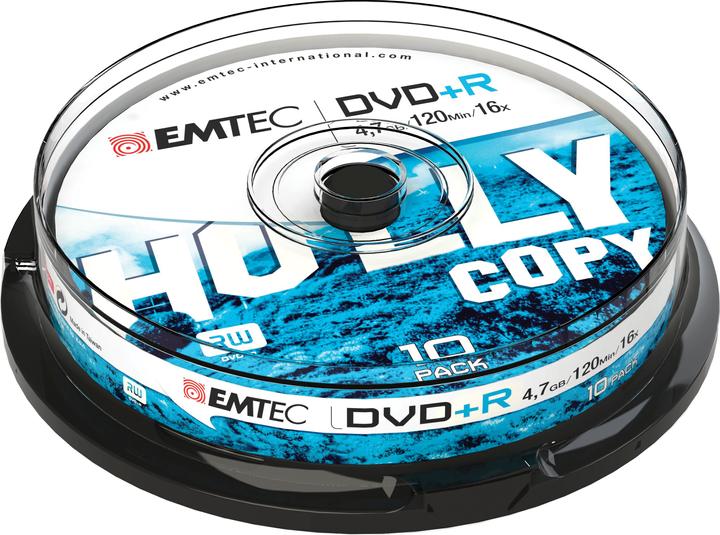Actual product image Emtec DVD+R 4,7GB 16x Cake Box (10) (10 x)