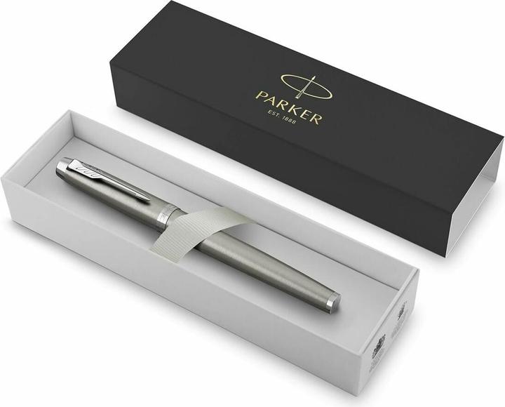 Immagine prodotto Parker Pen Rollerball IM Essential, C.C. in acciaio inox Larghezza linea: M, colore linea: nero, custodia in (Acciaio inossidabile, 1 x)