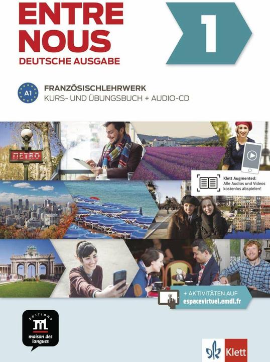 Produktbild Entre nous A1. Kurs- und Übungsbuch + Audio-CD (Deutsch, Ernst Klett Sprachen, 2017)
