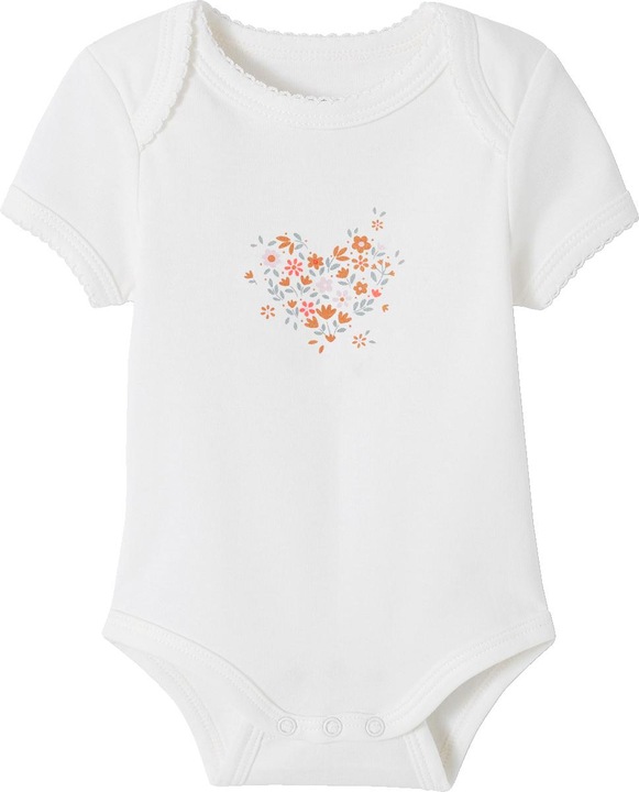 Actual product image Vertbaudet 3er-Pack mitwachsende Baby Schlupfbodys, Bio-Baumwolle Oeko-Tex (80)
