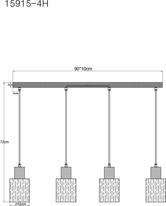 Actual product image Globo Underwood (E27)