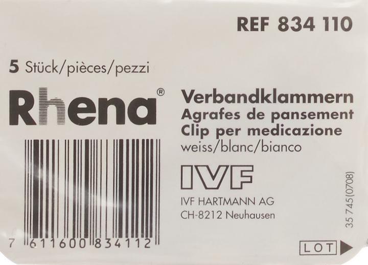 Immagine prodotto IVF Hartmann Fermagli per fasciature FIVET bianco senza lattice (5 x)