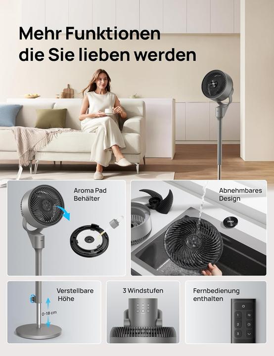 Actual product image Dreo TurboPoly Fan 306 (25 dB)