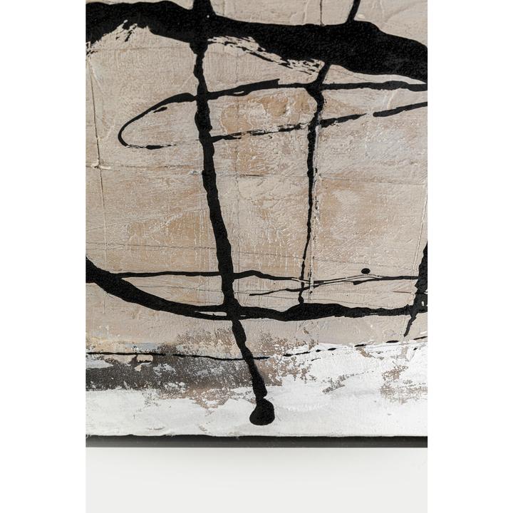 Produktbild Kare Design Gerahmtes Bild Dust Grau 100x100cm (100 x 100 cm)