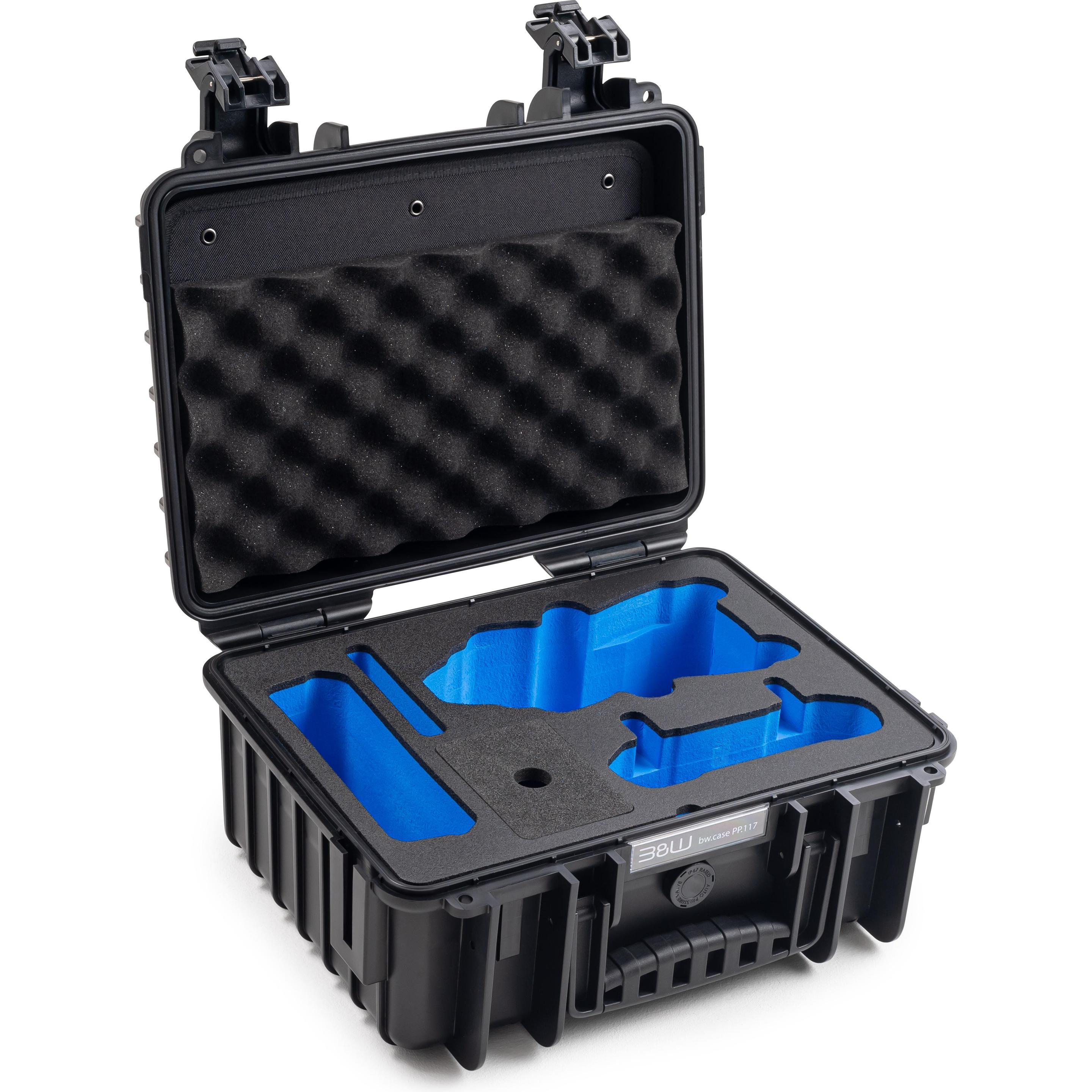 B&W International B&W DJI Air 3 Case Typ 3000 schwarz (Drohnen Koffer, DJI Air 3), Drohne Tasche, Schwarz