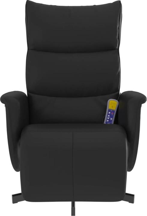 Image du produit vidaXL Fauteuil de massage avec repose-pieds Noir Similicuir,Couleur