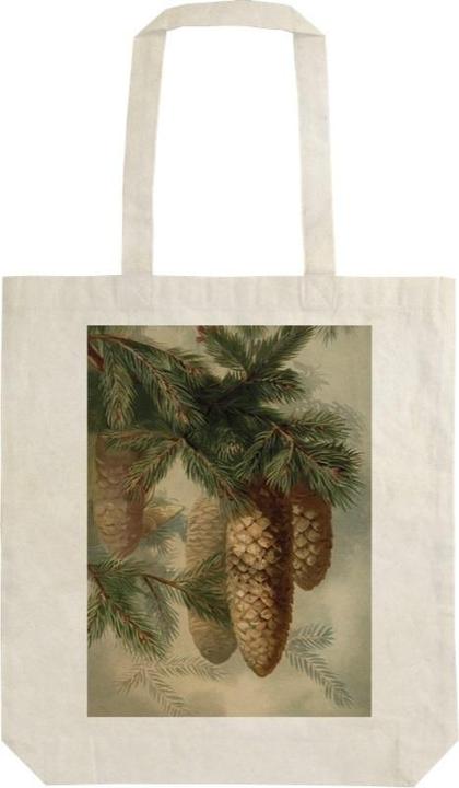 Sköna Ting Baumwolltasche STBAG 56 Szoperka Tannenzapfen