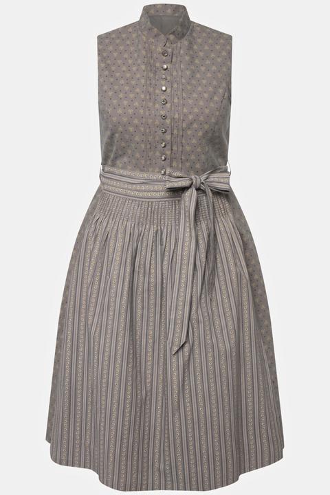 Actual product image Ulla Popken Pattern Mix High Collared Dirndl (50)