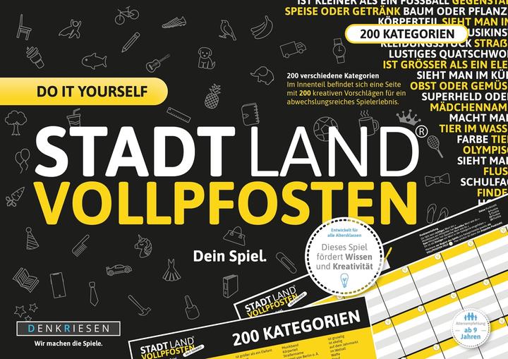 Image du produit Denkriesen Ville Pays Poteau - Do It Yourself Edition - Ton jeu (Allemand)