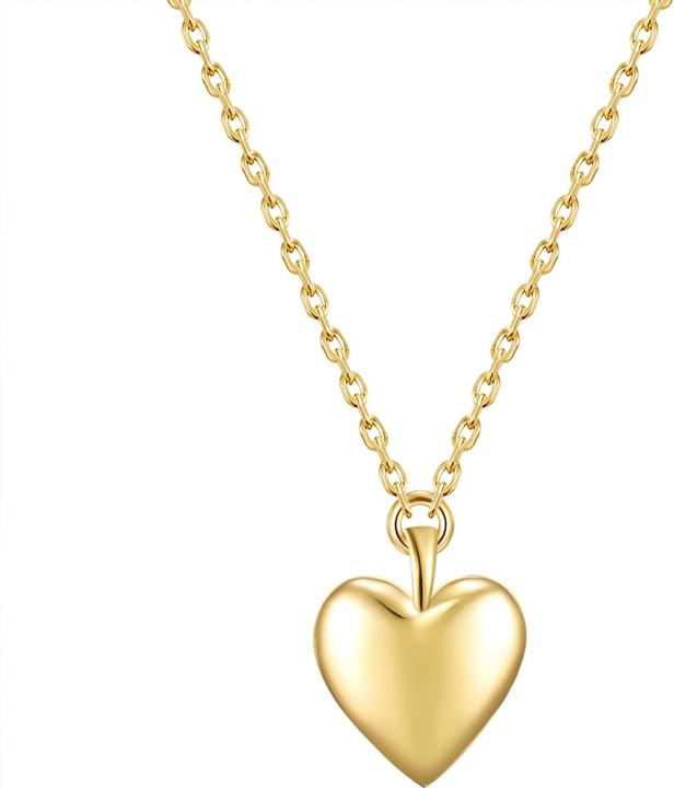 Image du produit Glanzstücke München Femme coeur argent sterling or jaune 40,0 cm chaîne de base + 5,0 cm extension - 30248 (Argent Sterling, 40 - 45 cm)