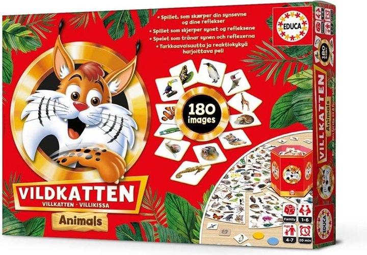 Produktbild Educa Vildkatten - Animals (018975) (Deutsch, 2 - 8 Spieler)