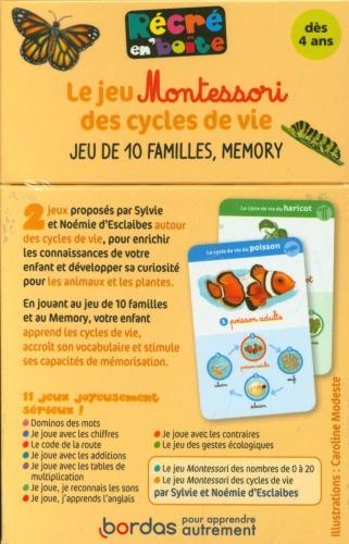 Immagine prodotto Il gioco Montessori dei cicli di vita: gioco di 10 famiglie, memory (Francese)