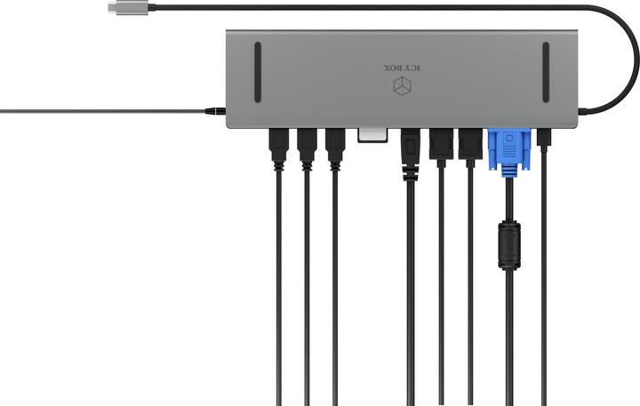 Actual product image Icy Box IB-DK2106-C (USB-C, 1 Ports)