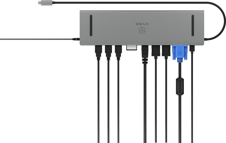 Productafbeelding Icy Box IB-DK2106-C (USB-C, 1 Havens)