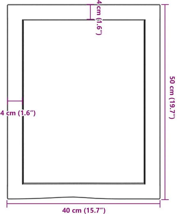 Immagine prodotto vidaXL Lian (40 x 50 x 6 cm)