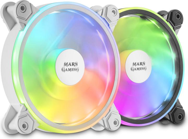 Produktbild Mars Gaming MFXW ARGB 12cm Computer Cooler (120 mm, 1x)