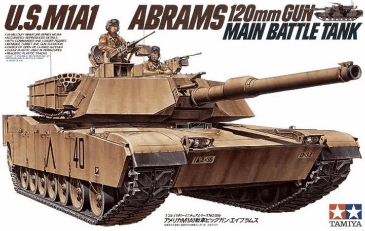 Actual product image Tamiya M1A1 Abrams