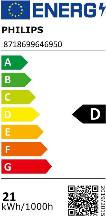 Energie-Label Philips MAS LEDtube (G13, 20.50 W, 3100 lm, 1 x, D)