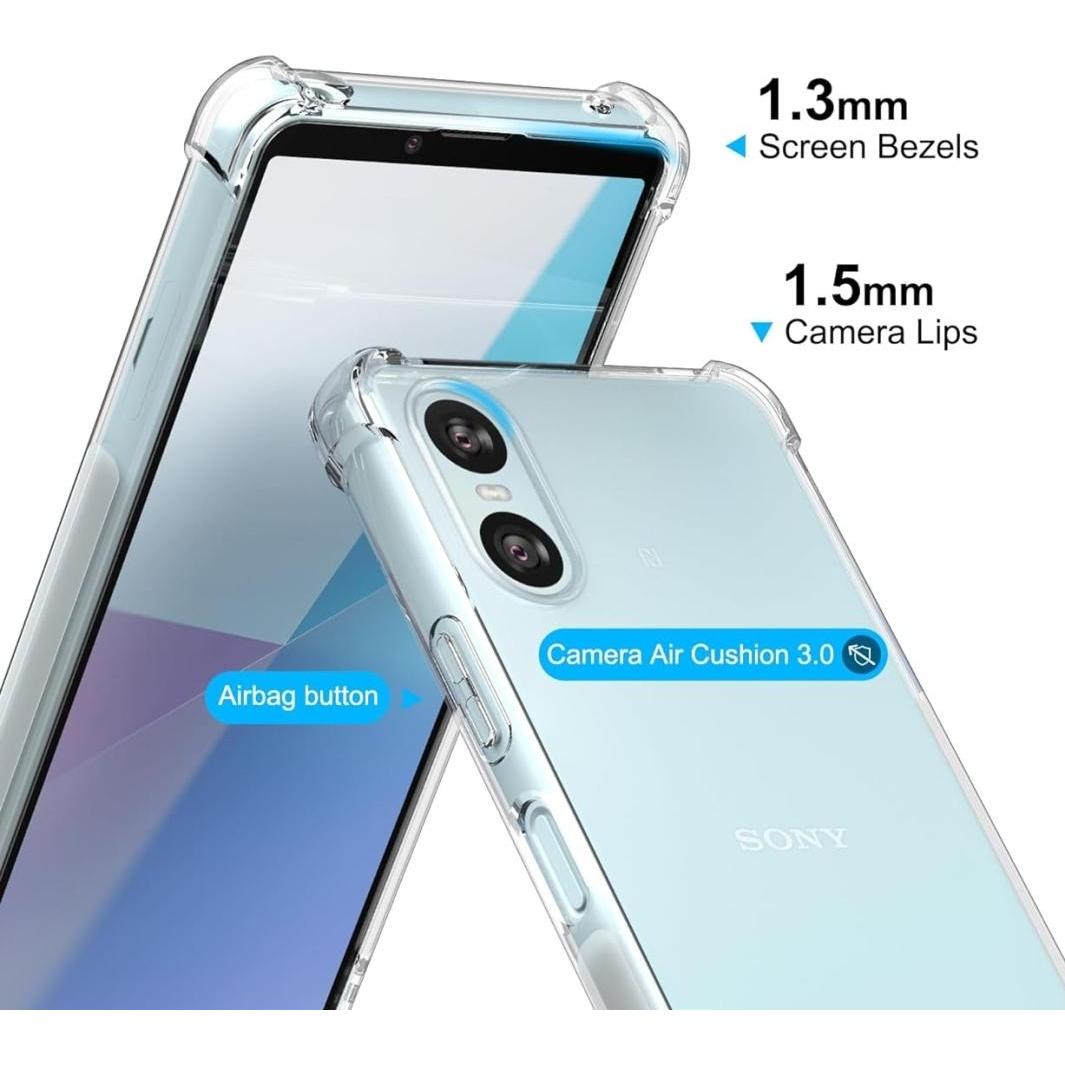 Thumbnail - Screenguard Sony Xperia 10 VI Hülle Crystal Soft Airbag Bumper (Sony Xperia 10 VI), Smartphone Hülle, Transparent