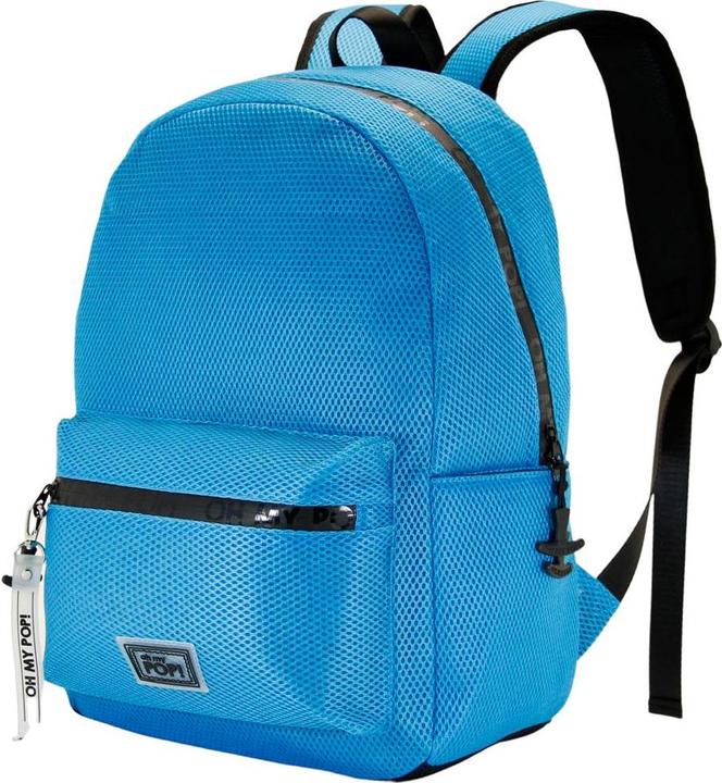 Actual product image Oh My Pop! Mesh Backpack Cyan Neon
