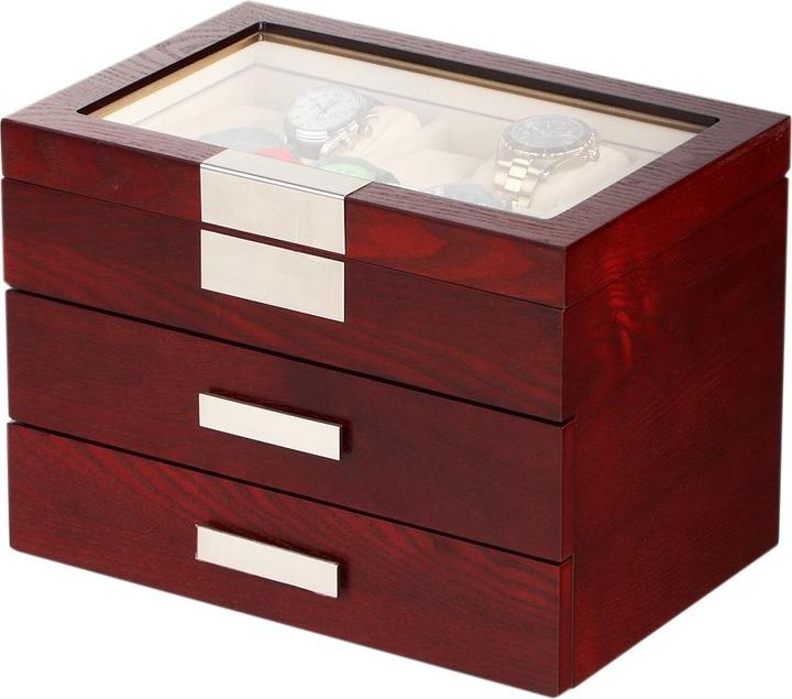 Actual product image Rothenschild Watch box RS-2350-30C for 30 watches cherry
