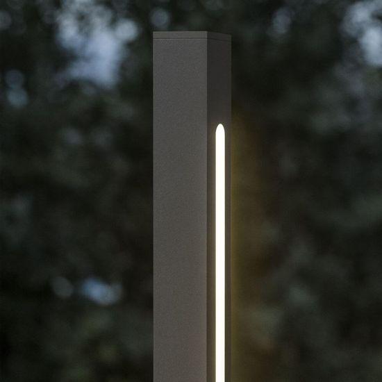 Image du produit Ideal lux JEDI LED Lampadaire 25W noir IP65 blanc chaud 293202 (2900 lm)